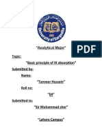 Basic Principle of IR Spectroscopy or IR Absorption