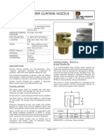 Window/ Water Curtain Nozzle: Model CN & Cns