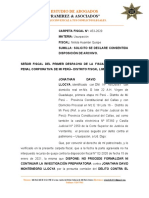 Solicito Se Declare Consentida Disposición de Archivo (M.P)