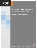 Strategic Management: Submitted To: Sir Suleman Anwar