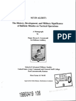 Scud Alert!: The History, Development, and Military Significance of Ballistic Missiles On Tactical Operations