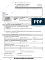 Application For Citizenship and Issuance of Certificate Under Section 322