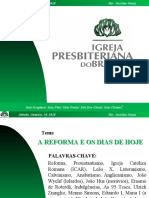 Reforma - Protestante - Palestra em Powerpoint - Rev. Jucelino Souza