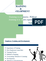 Training & Development: Training Is Exp Training It Is M