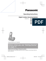 Manuel Instrucciones KX-TGJ322 Ingles