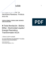 Tesla Revelación - Bobina Bifilar - Electricidad Líquida ! Energía Plasmática Transformador ACCA - Xochipilli - Red de Arte Planetaria