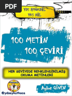 100 Meti̇n 100 Çevi̇ri̇