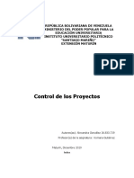 Control de Proyectos (Electiva 6)