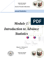 Module 1 Advance Statistics