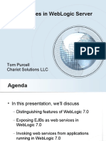 Web Services in Weblogic Server: Tom Purcell Chariot Solutions LLC