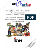 Disciplines and Ideas in The Social Sciences