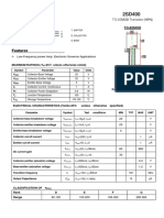 Features: Low-Frequency Power Amp, Electronic Governor Applications