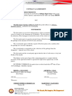 CONTRACT of AGREEMENT of The Collection of Garbages