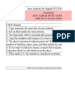 Analisis Item Form 1-3 TEMPLATE