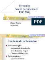 Mthodologie de Recherche Documentaire