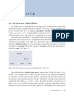 8.1. The Structure of The Syllable