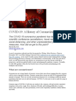 COVID-19: A History of Coronavirus: What Are Coronaviruses?