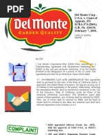 Del Monte Corp Case Report