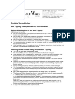 Procedure - Hot Tapping