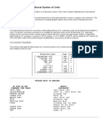 SI - The Metrics International System of Units: Conversion Symbols