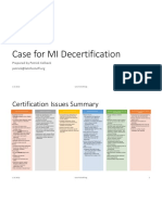 Case For MI Decertification