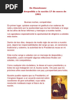 Eisenhower Discurso de Despedida 17 Enero 1961