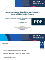 2019 10 17 ENIC NARIC Reconnaissance Diplomes Etrangers