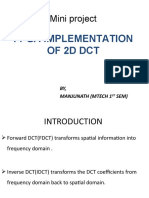 Mini Project: Fpga Implementation of 2D DCT