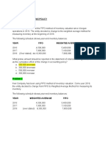 Change in Accounting Policy and Estimates