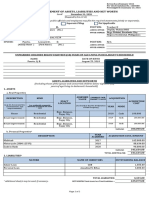 Sworn Statement of Assets, Liabilities and Net Worth: Joint Filing Separate Filing Not Applicable