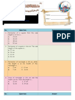 Pra Final Examination: No. Questions Answer