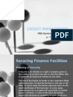 Cridit Managment: MBA Banking & Finance 3 Term