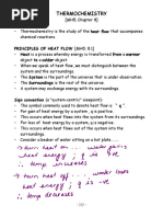 Thermochemistry: Principles of Heat Flow (Mh5 8.1)