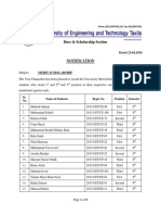 Dues & Scholarship Section: Notification