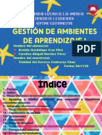 Ambientes de Aprendizaje y Caracterización de Grupos y Necesidades Especiales