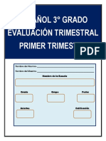 Examen Trimestral Español