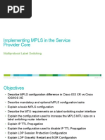 Implementing MPLS in The Service Provider Core: Multiprotocol Label Switching