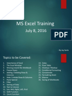 Excel Training Presentation