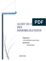 Audit Du Cycle Immobilisation