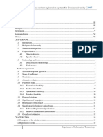 Web Based Student Registration System For Gondar University