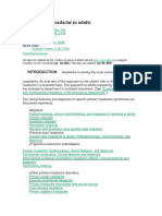 Evaluation of Headache in Adults