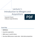 Lecture 1 - Corporate Finance