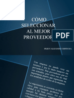 Como Seleccionar Al Mejor Proveedor