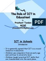 The Role of ICT in Education! The Role of ICT in Education!