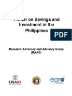 Primer On Savings and Investment in The Philippines