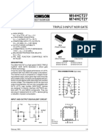 M54HCT27 M74HCT27: Triple 3-Input Nor Gate