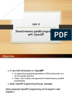 Unit 4 Shared-Memory Parallel Programming With Openmp