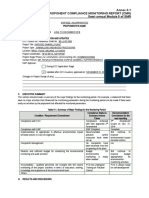 Annex 3-1 Pro-Forma Proponent Compliance Monitoring Report (CMR) Semi-Annual Module 5 of SMR