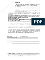 Cuestionario Garantizar I Iso 14001