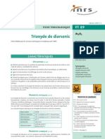 AA001 - Fiche Toxicologique Arsenic